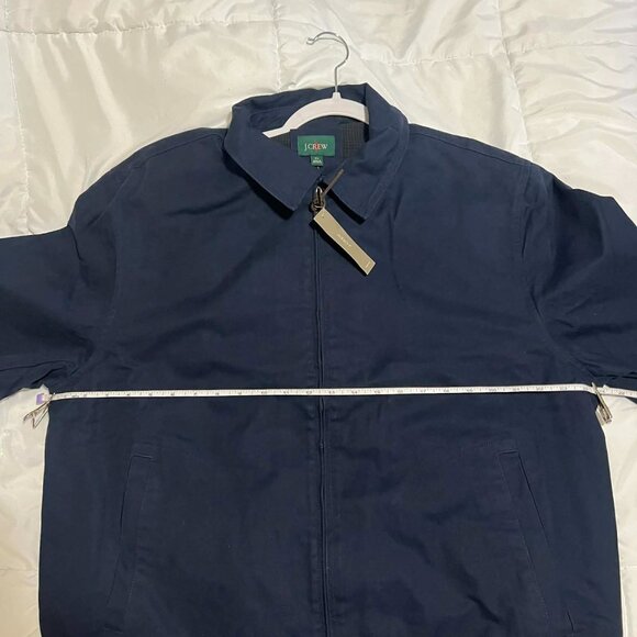 J.Crew Navy Harrington Jacket in Cotton Twill - Size XL - Picture 8 of 16